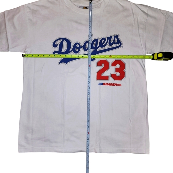 DODGERS #23 KARROS Kragen Auto Parts Mens Tshirt LOGOS UNLTD Sz. OSFM XL - Picture 3 of 6